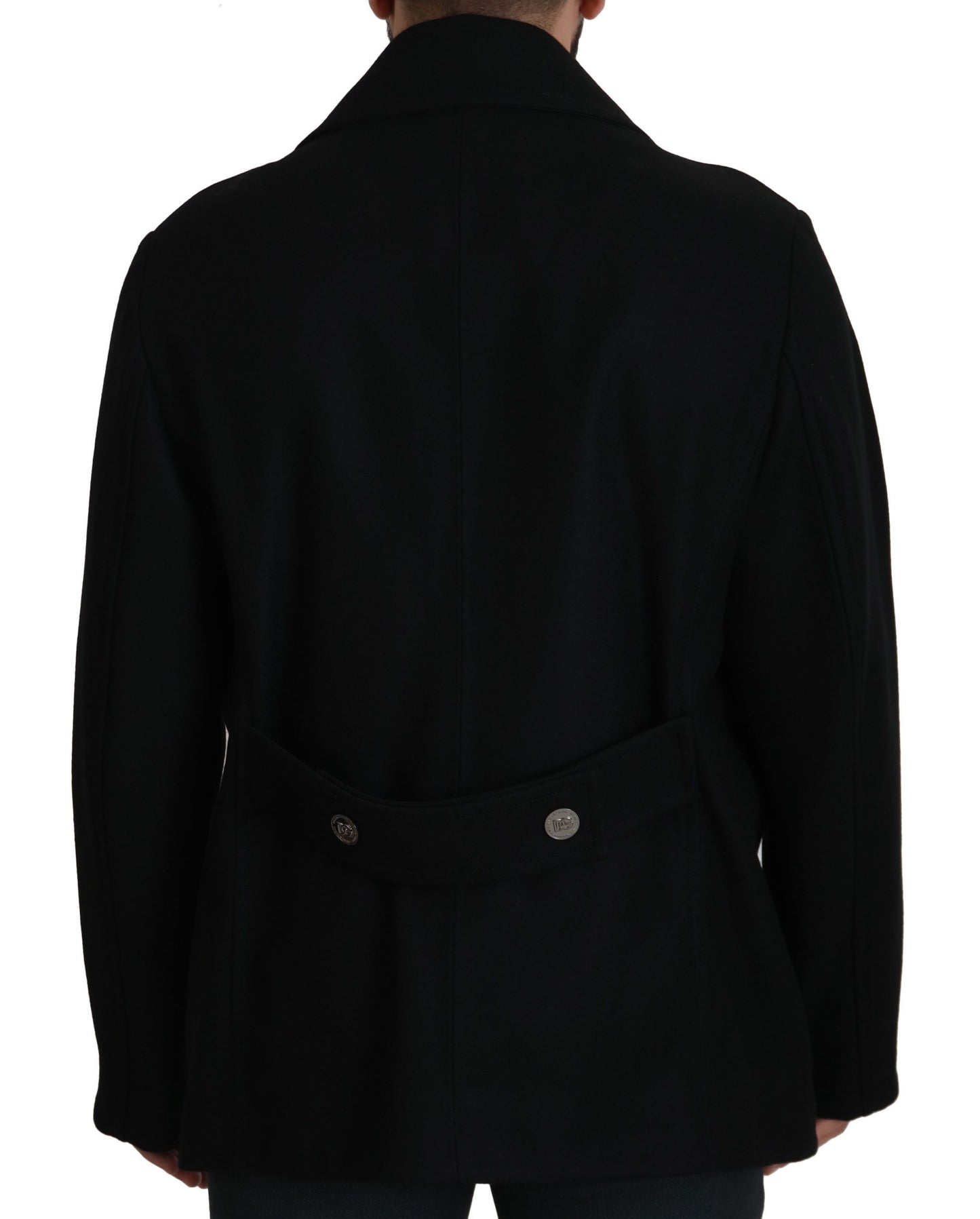 Dolce & Gabbana Elegant Double Breasted Wool Overcoat Dolce & Gabbana