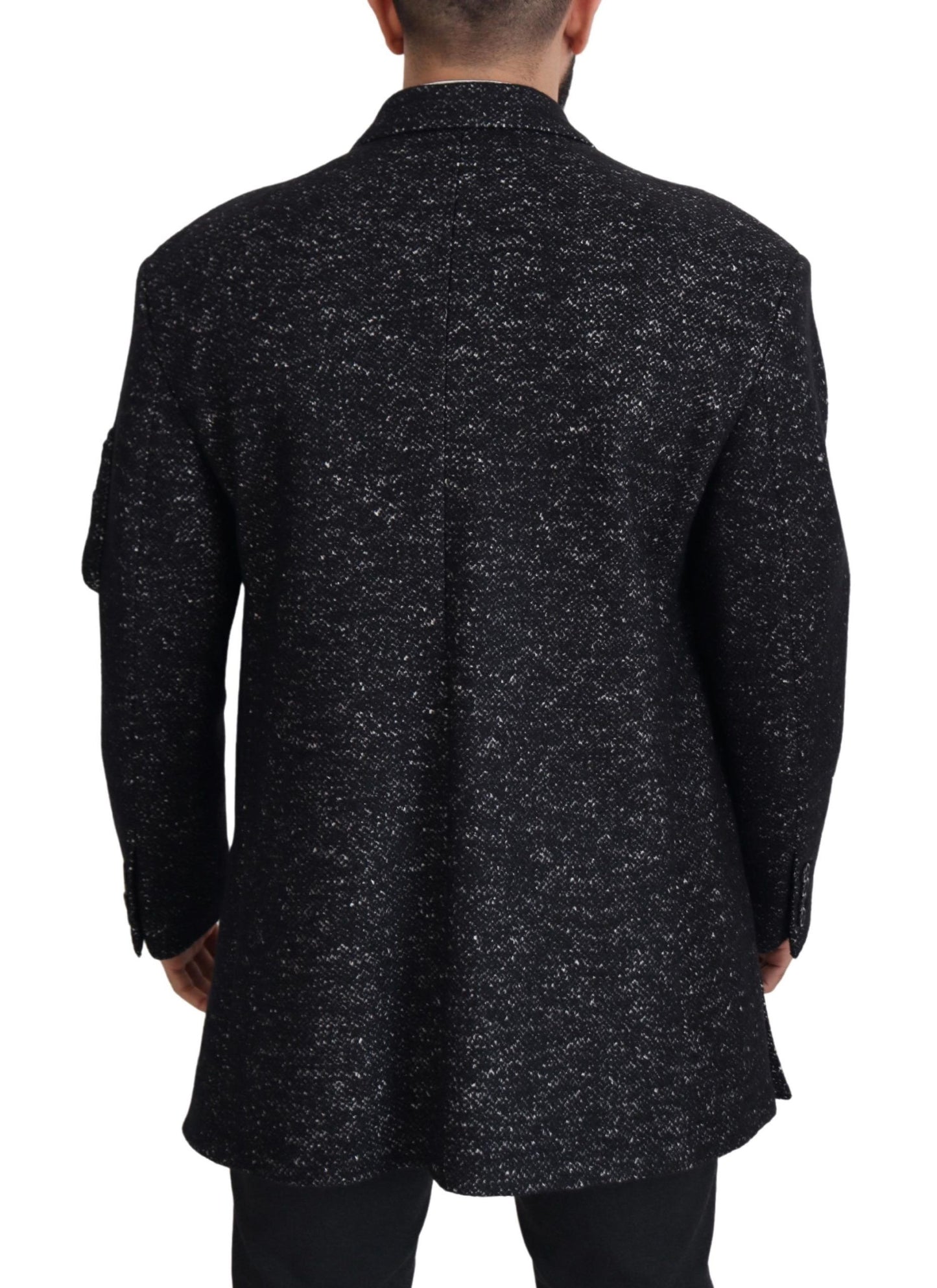 Dolce & Gabbana Sleek Patterned Wool Double Breasted Jacket Dolce & Gabbana