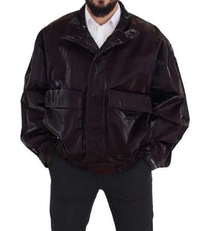 Dolce & Gabbana Elegant Bordeaux Collared Jacket Dolce & Gabbana