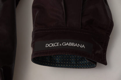 Dolce & Gabbana Elegant Bordeaux Collared Jacket Dolce & Gabbana