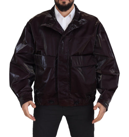 Dolce & Gabbana Elegant Bordeaux Collared Jacket Dolce & Gabbana