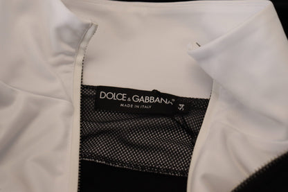 Dolce & Gabbana Elegant Black Bomber Jacket with Hood Dolce & Gabbana