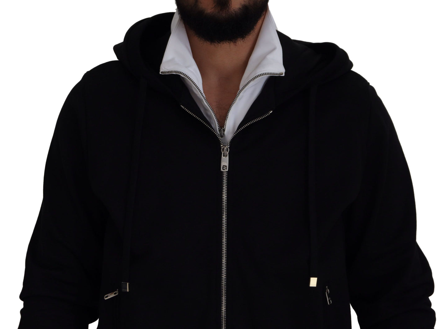 Dolce & Gabbana Elegant Black Bomber Jacket with Hood Dolce & Gabbana