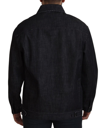 Dolce & Gabbana Elegant Black Denim Jacket Dolce & Gabbana