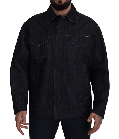 Dolce & Gabbana Elegant Black Denim Jacket Dolce & Gabbana