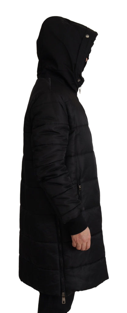 Dolce & Gabbana Elegant Black Hooded Parka Winter Jacket Dolce & Gabbana