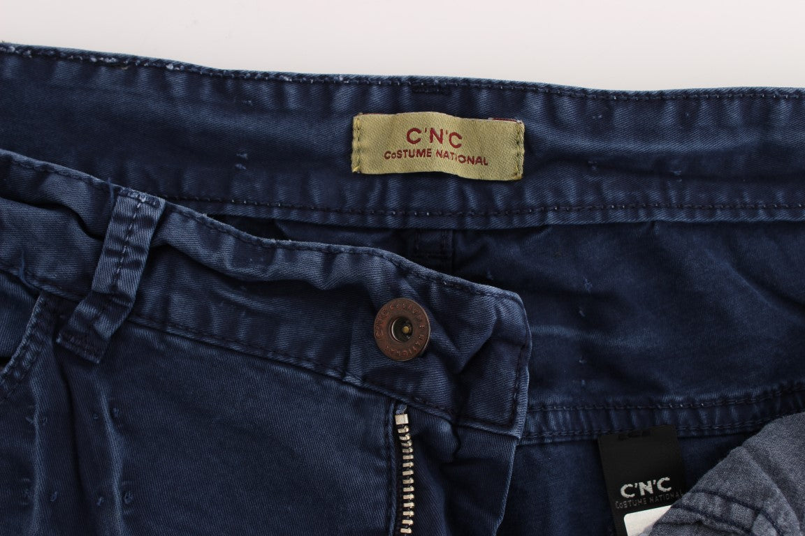 Costume National Chic Regular Fit Blue Denim Jeans Costume National