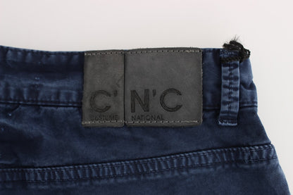 Costume National Chic Regular Fit Blue Denim Jeans Costume National