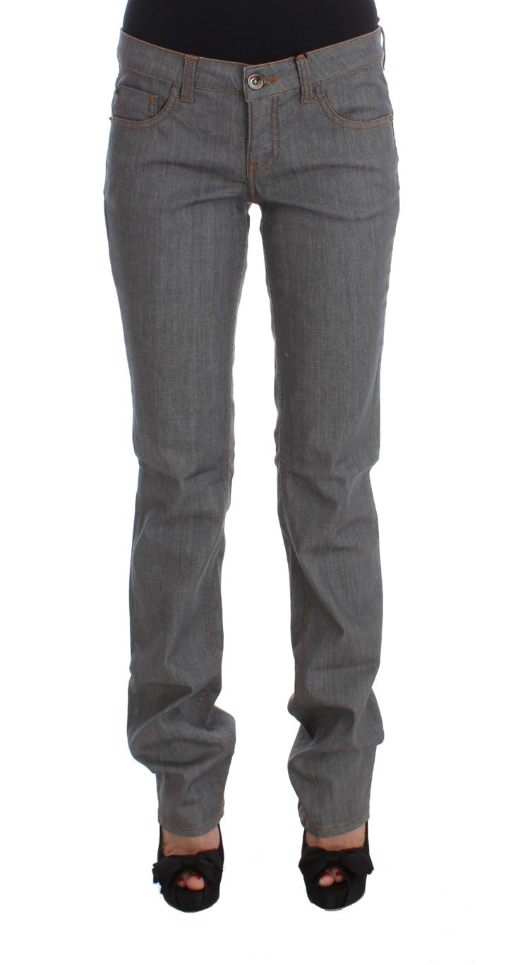 Costume National Elegant Gray Regular Fit Jeans Costume National