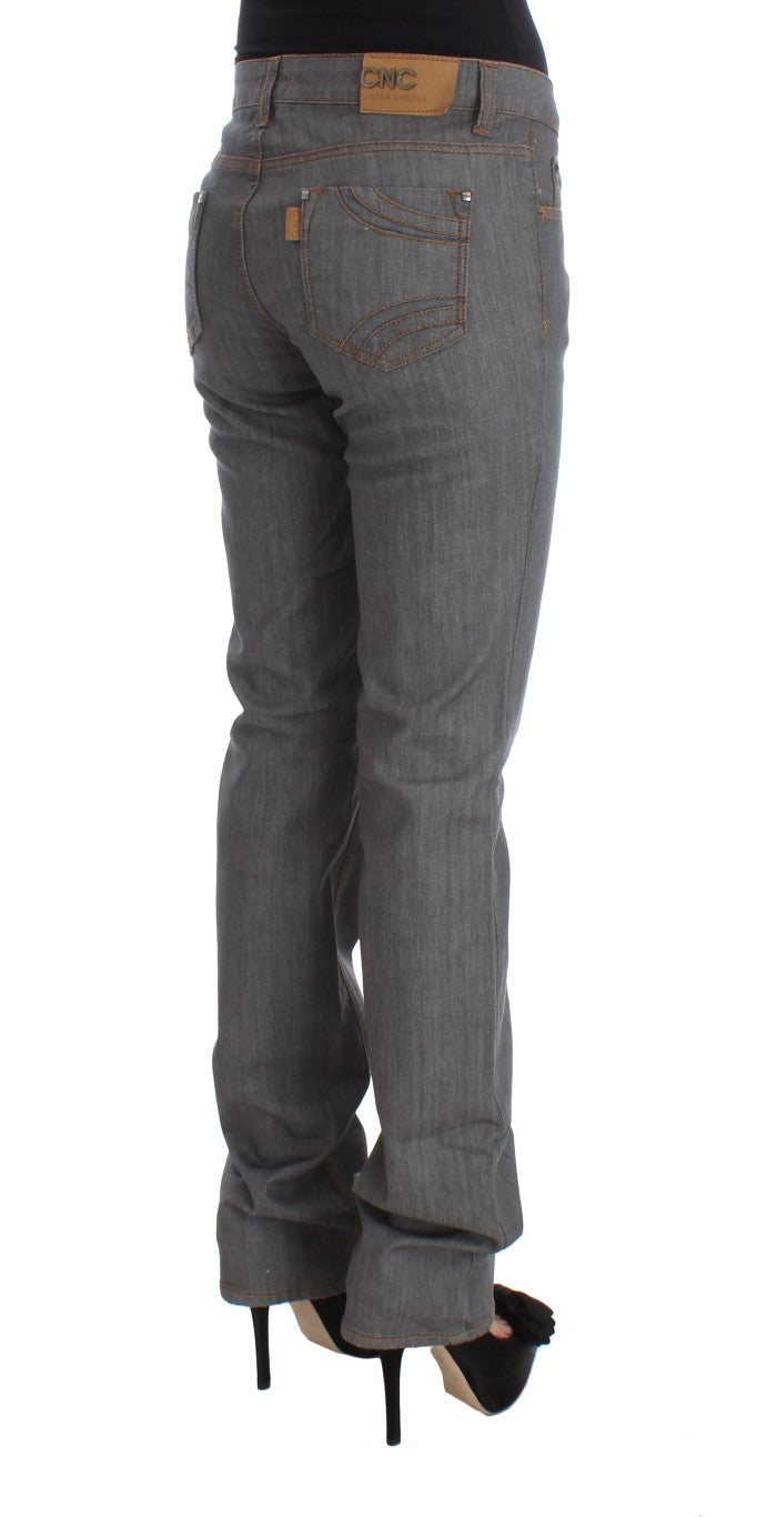 Costume National Elegant Gray Regular Fit Jeans Costume National