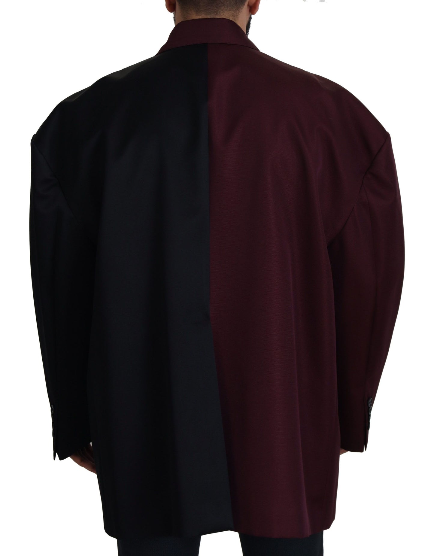 Dolce & Gabbana Elegant Bordeaux Double-Breasted Jacket Dolce & Gabbana