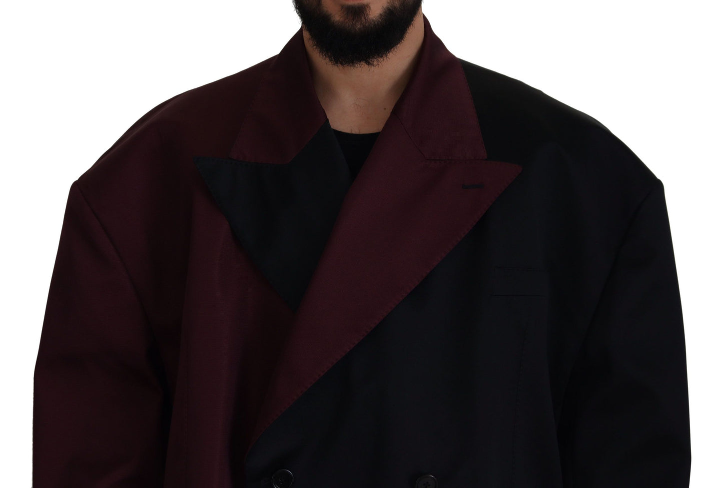 Dolce & Gabbana Elegant Bordeaux Double-Breasted Jacket Dolce & Gabbana