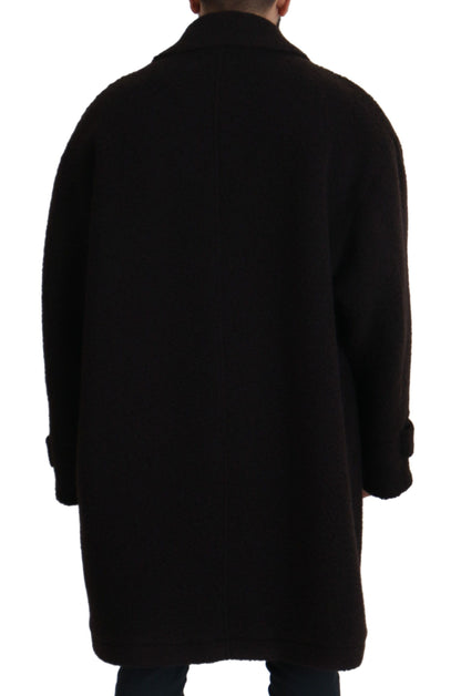 Dolce & Gabbana Elegant Black Alpaca Wool Blend Jacket Dolce & Gabbana