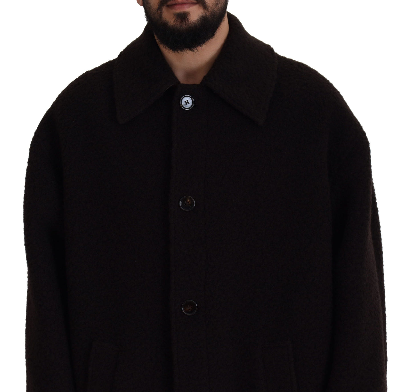 Dolce & Gabbana Elegant Black Alpaca Wool Blend Jacket Dolce & Gabbana