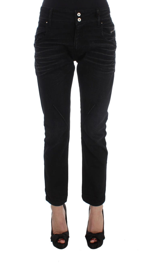 Costume National Elegant Black Slouchy Fit Jeans for Trendsetters Costume National