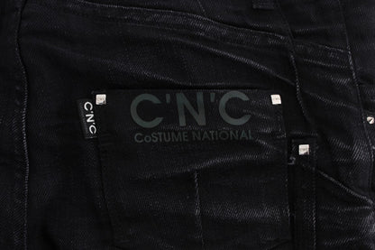 Costume National Elegant Black Slouchy Fit Jeans for Trendsetters Costume National