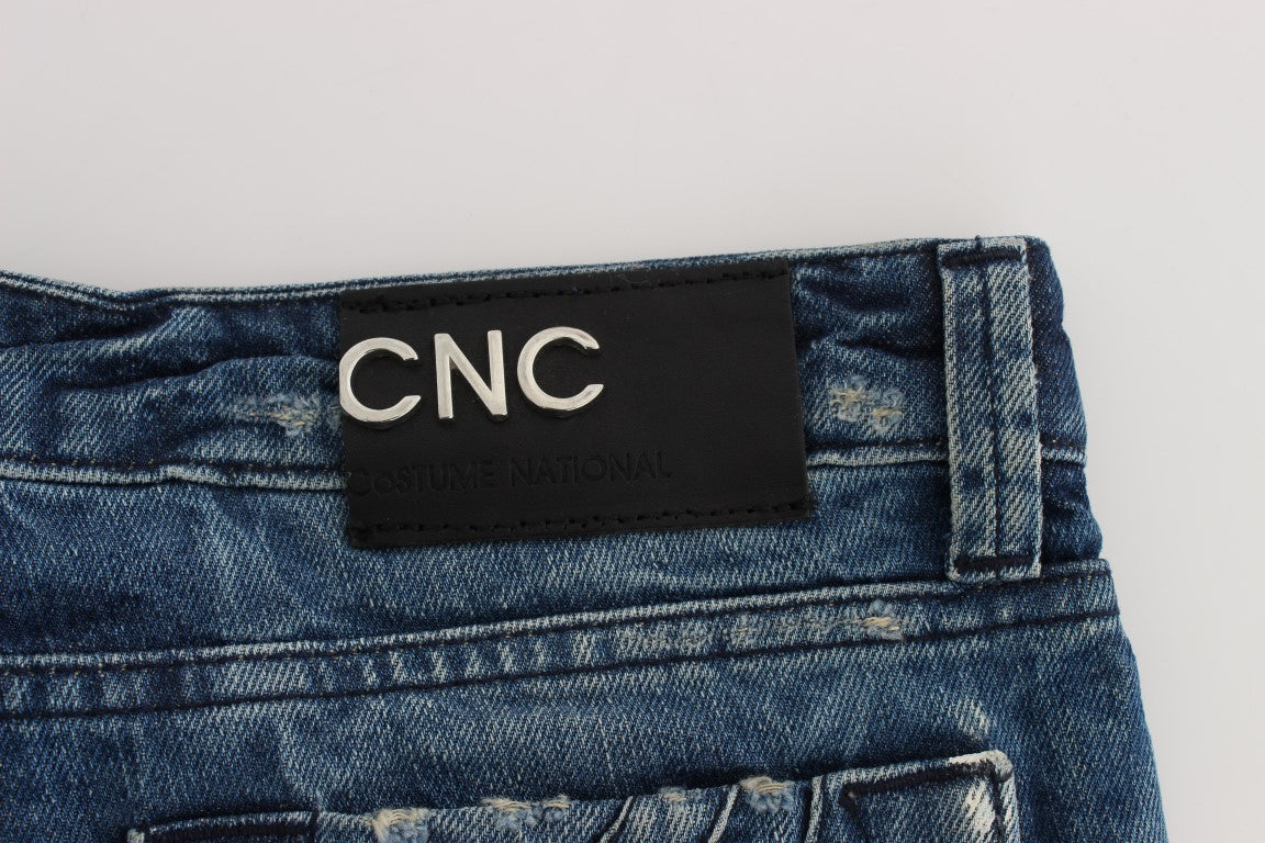 Costume National Chic Blue Regular Fit Denim Costume National