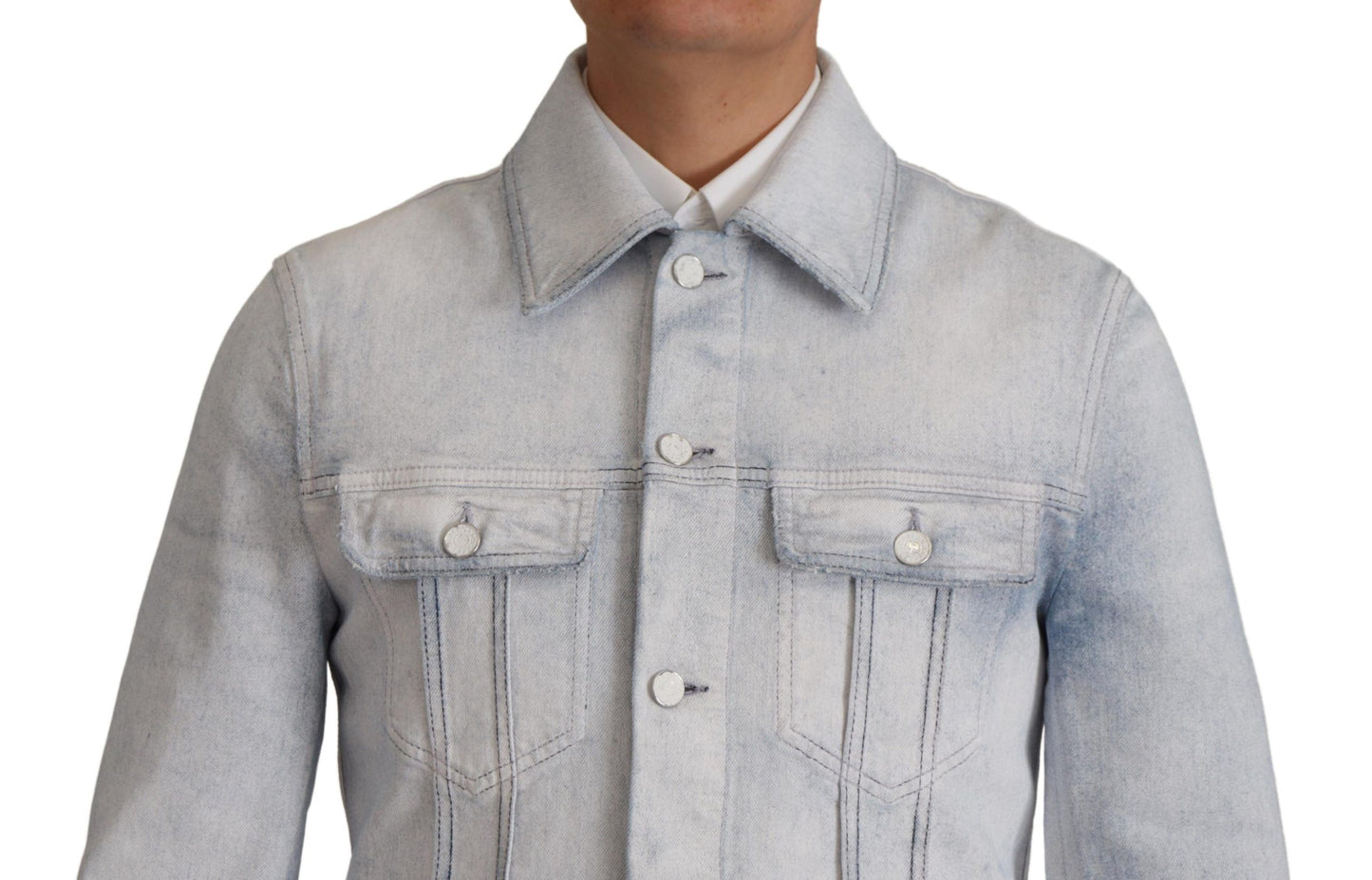 Dolce & Gabbana Elegant Light Blue Denim Jacket Dolce & Gabbana