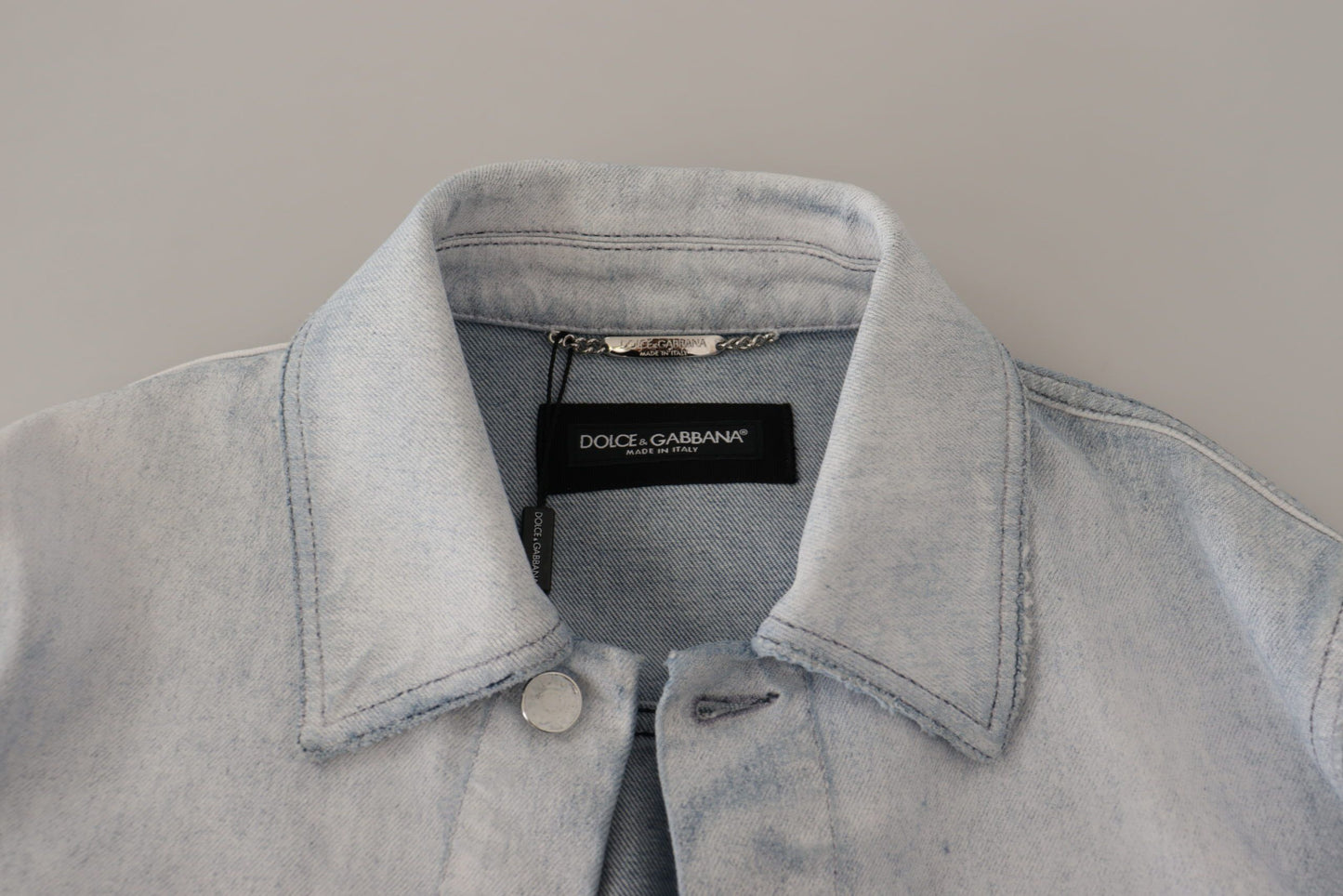 Dolce & Gabbana Elegant Light Blue Denim Jacket Dolce & Gabbana