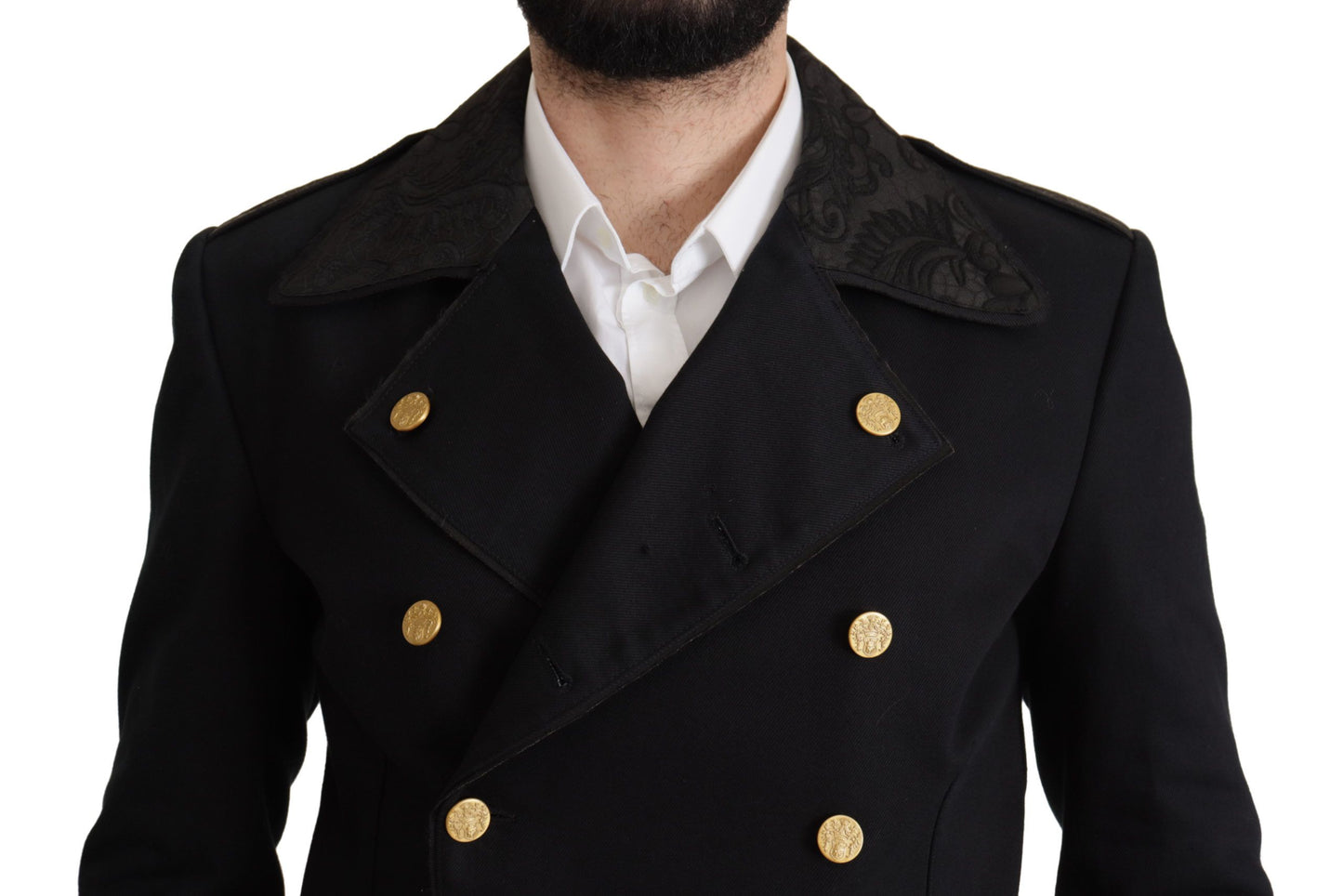 Dolce & Gabbana Elegant Black Double Breasted Jacket Dolce & Gabbana