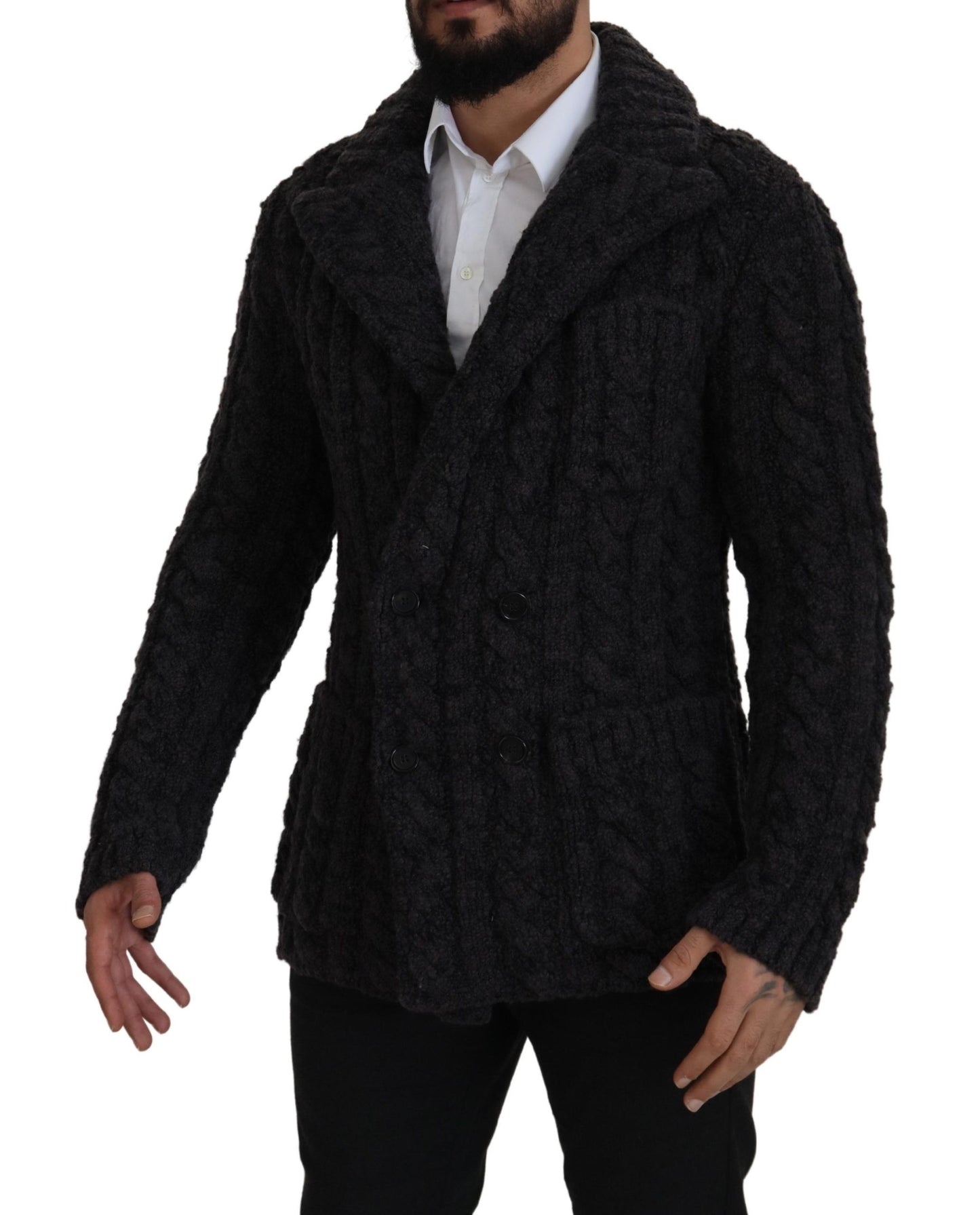 Dolce & Gabbana Elegant Double-Breasted Wool-Cashmere Coat Dolce & Gabbana