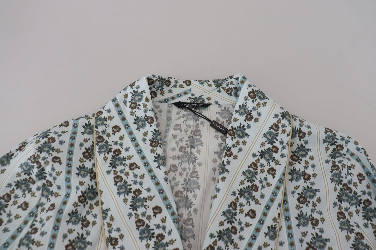 Dolce & Gabbana Elegant Floral Cotton Jacket Robe Dolce & Gabbana