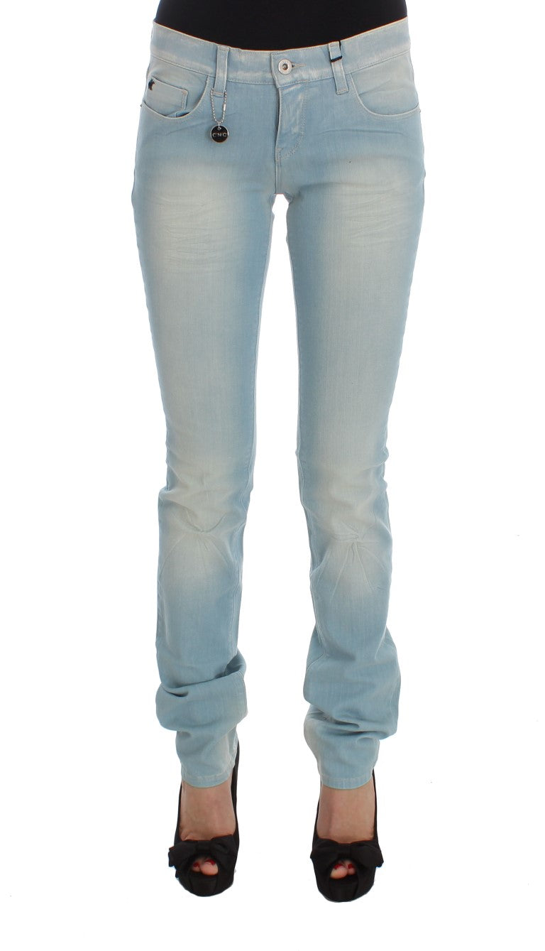 Costume National Chic Super Slim Blue Jeans Costume National