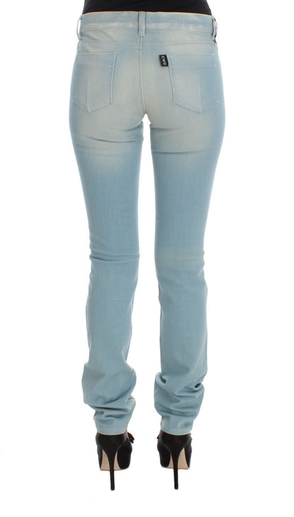 Costume National Chic Super Slim Blue Jeans Costume National