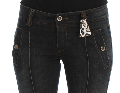 Ermanno Scervino Chic Slim Fit Italian Cotton Jeans Ermanno Scervino