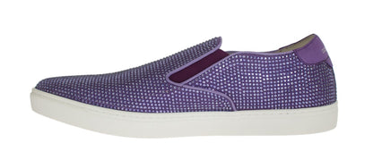 Dolce & Gabbana Elegant Purple Strass Fashion Sneakers Dolce & Gabbana