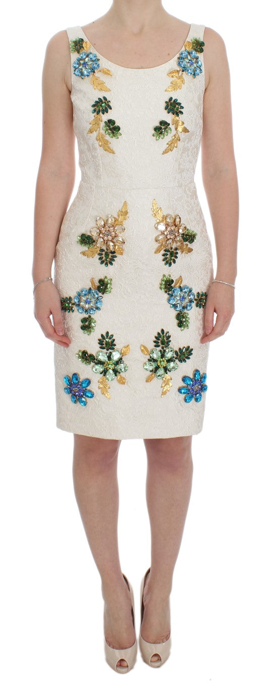 Dolce & Gabbana Elegant Floral Brocade Sheath Dress Dolce & Gabbana