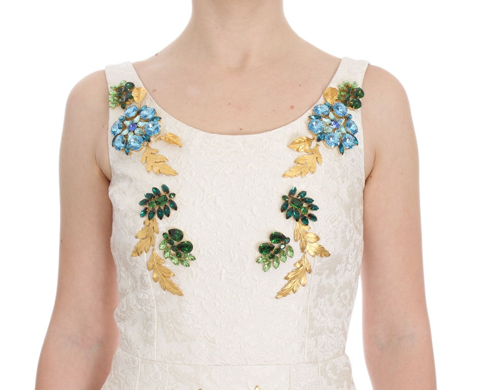 Dolce & Gabbana Elegant Floral Brocade Sheath Dress Dolce & Gabbana