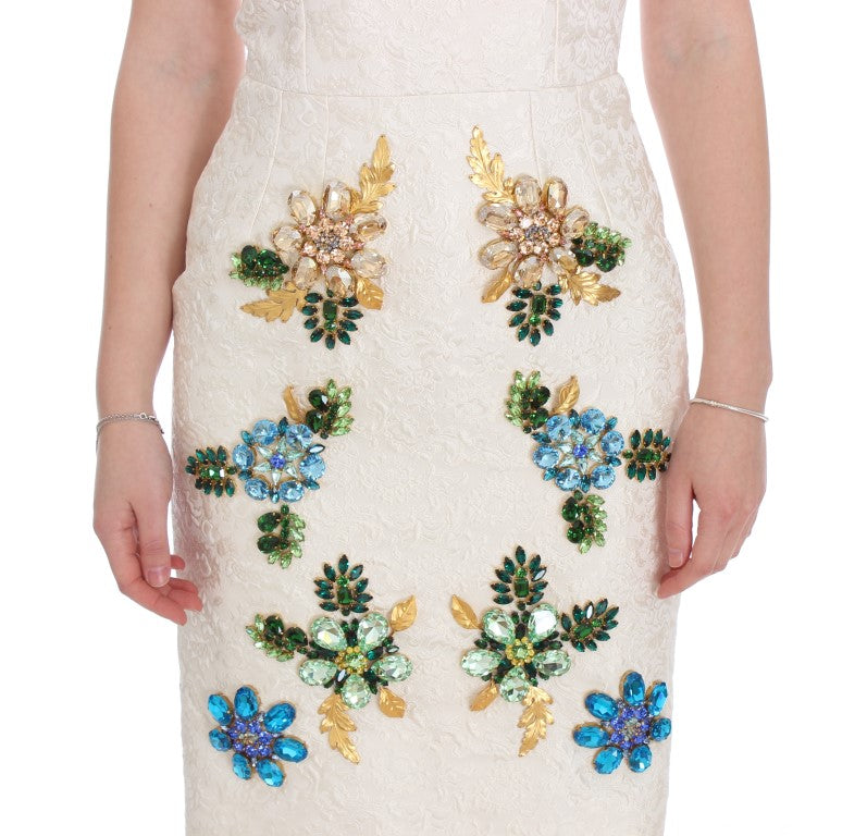 Dolce & Gabbana Elegant Floral Brocade Sheath Dress Dolce & Gabbana