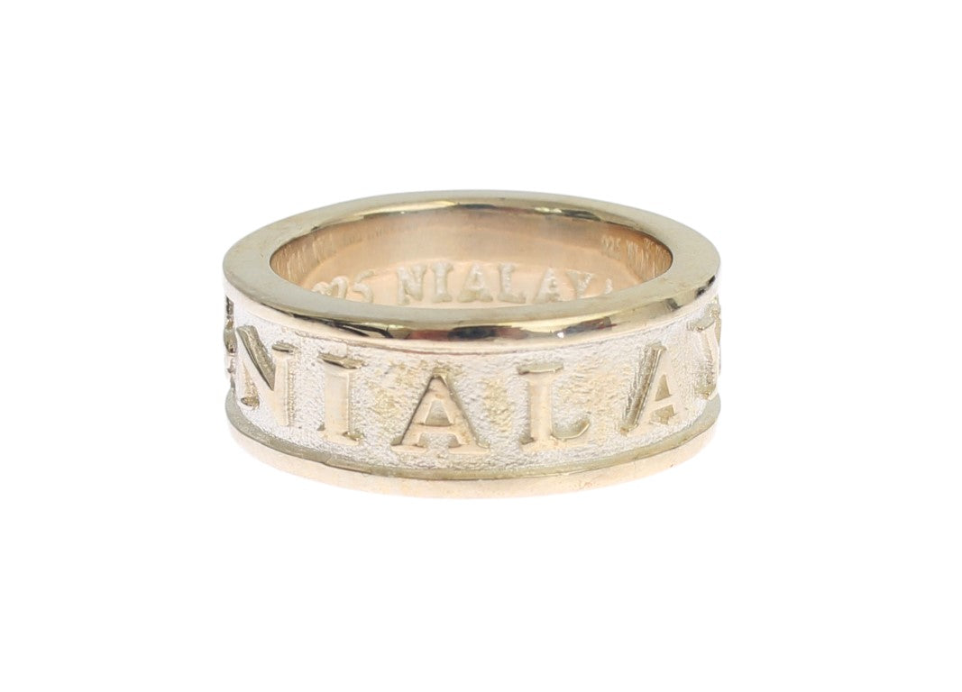 Nialaya Silver Splendor Sterling Ring for Men Nialaya