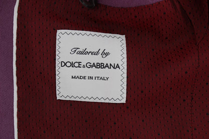 Dolce & Gabbana Elegant Purple Cashmere-Silk Blend Blazer Dolce & Gabbana