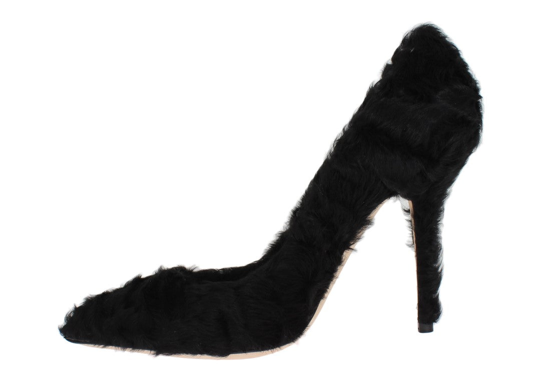 Dolce & Gabbana Elegant Pumps in Luxe Xiangao Fur Leather Dolce & Gabbana