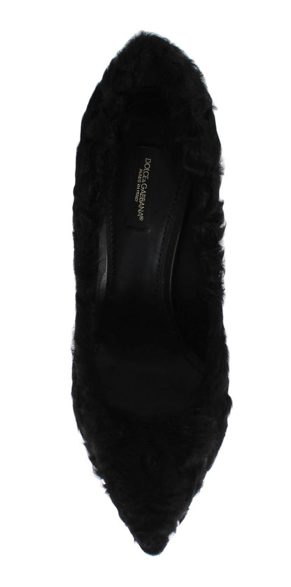 Dolce & Gabbana Elegant Pumps in Luxe Xiangao Fur Leather Dolce & Gabbana