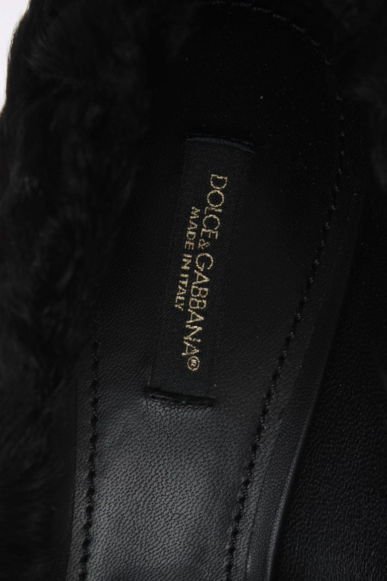 Dolce & Gabbana Elegant Pumps in Luxe Xiangao Fur Leather Dolce & Gabbana