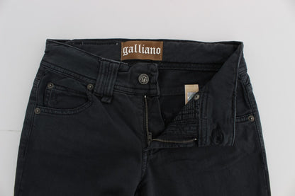 John Galliano Elegant Slim Fit Bootcut Denim Jeans John Galliano