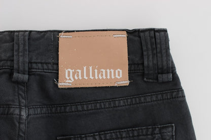 John Galliano Elegant Slim Fit Bootcut Denim Jeans John Galliano