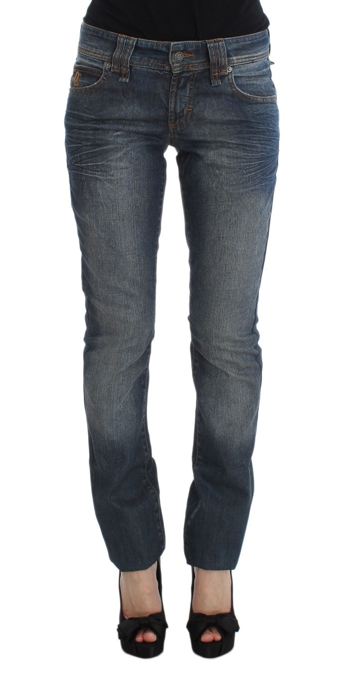 John Galliano Chic Slim Fit Blue Jeans John Galliano