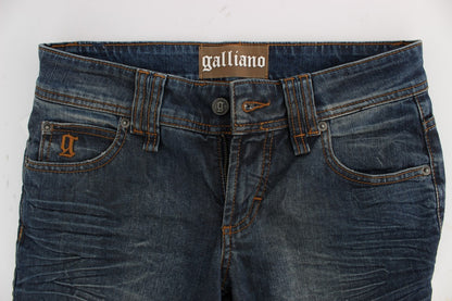 John Galliano Chic Slim Fit Blue Jeans John Galliano