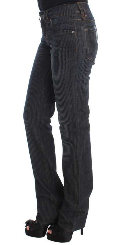 John Galliano Chic Slim Fit Bootcut Designer Jeans John Galliano