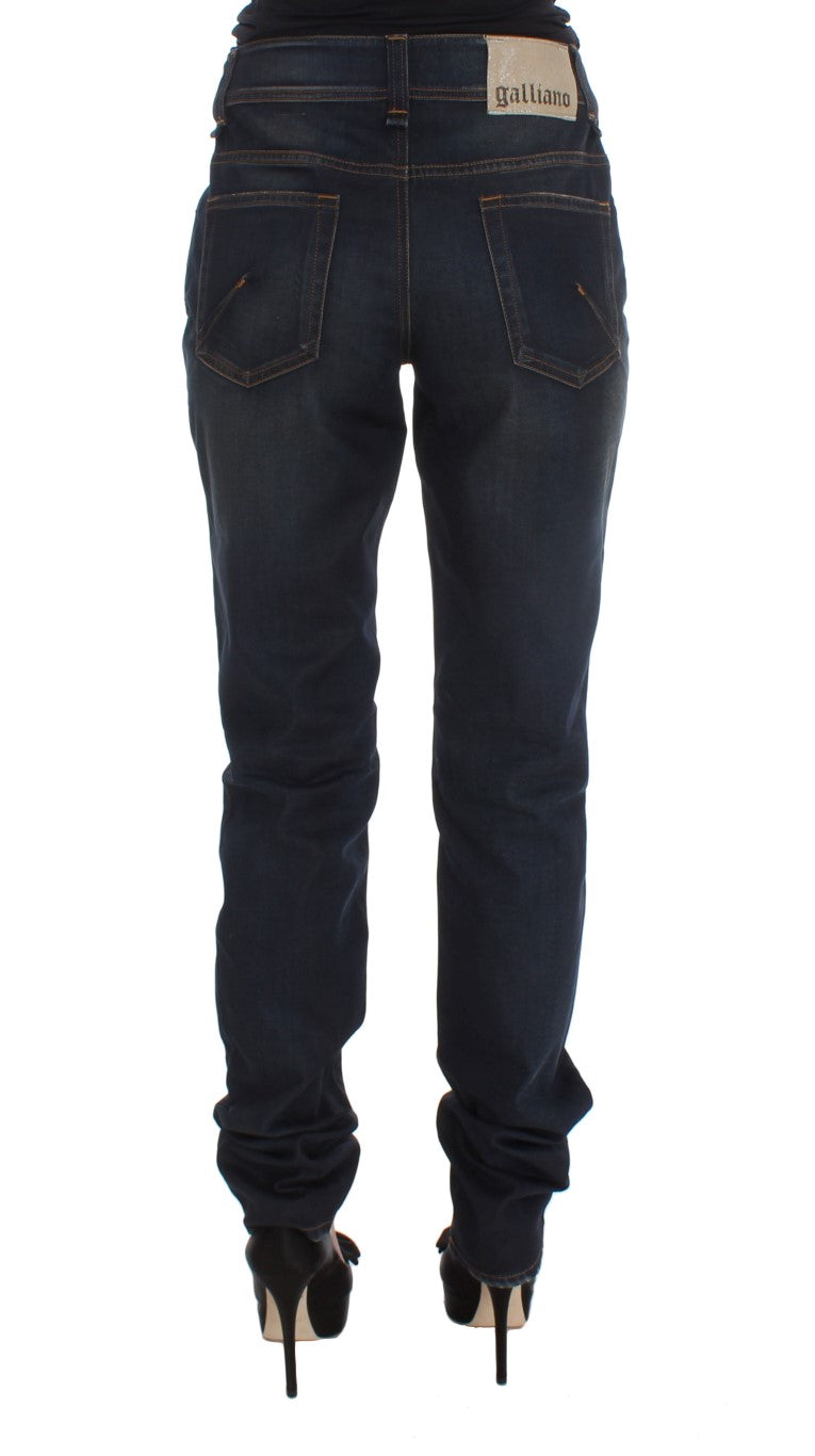 John Galliano Chic Boyfriend Fit Blue Jeans John Galliano