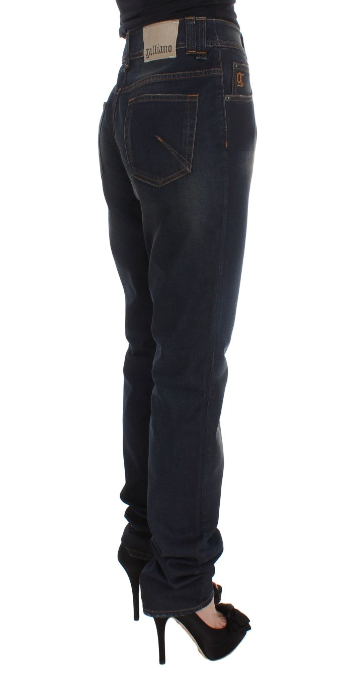 John Galliano Chic Boyfriend Fit Blue Jeans John Galliano