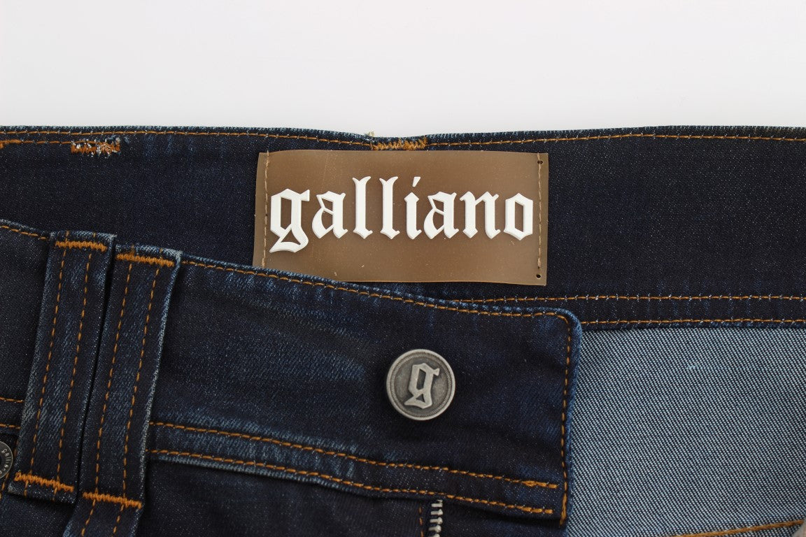 John Galliano Chic Boyfriend Fit Blue Jeans John Galliano