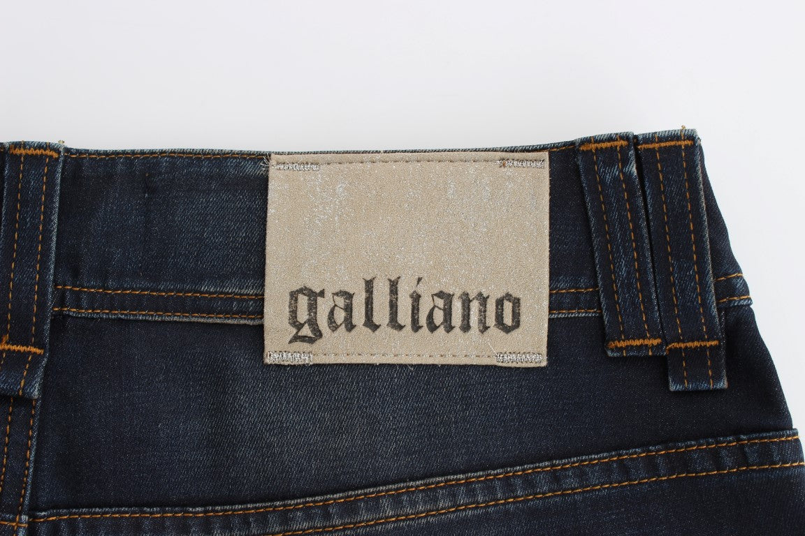 John Galliano Chic Boyfriend Fit Blue Jeans John Galliano