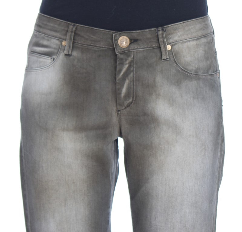 Ermanno Scervino Chic Gray Wash Boyfriend Jeans Ermanno Scervino