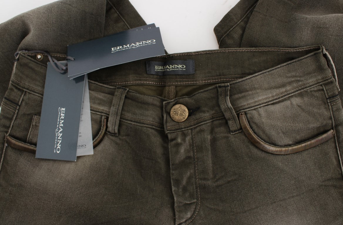 Ermanno Scervino Chic Gray Slim Fit Italian Denim Ermanno Scervino