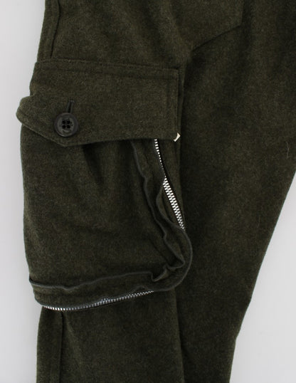 Ermanno Scervino Chic Green Cargo Pants for Effortless Style Ermanno Scervino